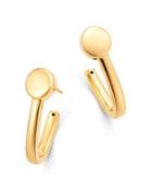 Bloomingdale's J Hoop Earrings In 14k Yellow Gold - 100% Exclusive