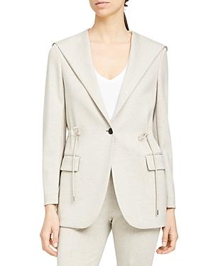 Theory Hooded One Button Jacket