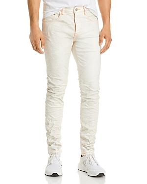 Purple Brand White Neon Stitch Skinny Jeans