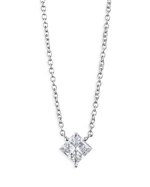 Lightbox Jewelry Lab Grown Diamond Pendant Necklace In 10k White Gold, 1.125 Ct. T.w.