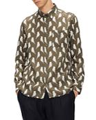 Ted Baker Chartz Bird Print Relaxed Fit Button Down Shirt