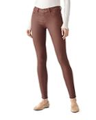 Dl1961 Emma Coated Skinny Jeans In Pecan