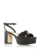 Valentino Garavani Women's Rockstud Ankle Strap Platform Sandals