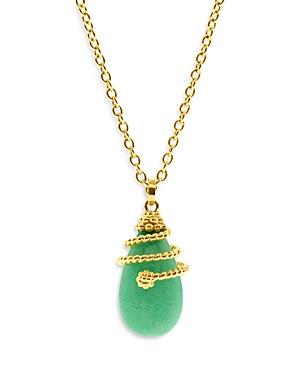 Capucine De Wulf Lily Drop Pendant Necklace, 18
