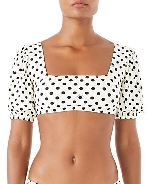 Kate Spade New York Puff Sleeve Bikini Top