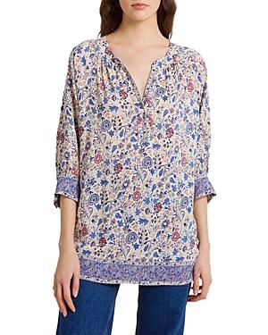 Gerard Darel Camellia Split Neck Blouse