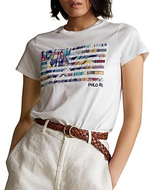 Polo Ralph Lauren Madras Patchwork Flag Tee
