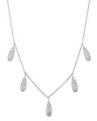 Bloomingdale's Diamond Five Charm Necklace In 14k White Gold, 0.65 Ct. T.w. - 100% Exclusive
