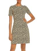 Theory Glosse Leopard-printed Dress