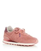 New Balance Women's 574 Suede Lace Up Sneakers