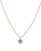 Nadri Sirena Pave Disc Pendant Necklace In 18k Gold-plated & Ruthenium-plated Sterling Silver, 16