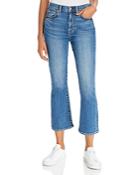 7 For All Mankind Cropped Slim-kick Jeans In B(air) Authentic Destiny
