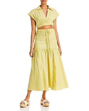 Derek Lam 10 Crosby Charlene Cotton Cutout Shirt Dress