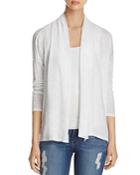 Vince Camuto Linen Open Front Cardigan