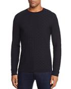 Emporio Armani Large Woven Texture Knit Sweater