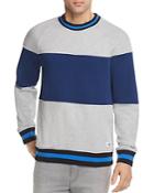 Calvin Klein Tipped Color-block Crewneck Sweatshirt