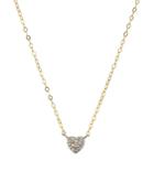 Bloomingdale's Diamond Heart Pendant Necklace In Gold-plated Sterling Silver, 15 - 100% Exclusive