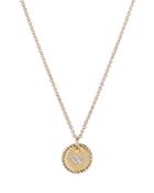David Yurman W Initial Charm Necklace With Diamonds In 18k Gold, 16-18