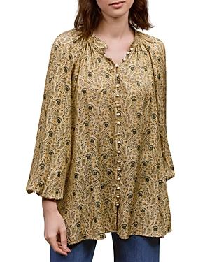 Gerard Darel Cloane Paisley Print Blouse