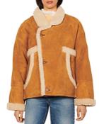 Sandro Royal Shearling Jacket