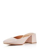 Loq Women's Leather Square Heel Mules
