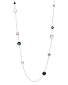 Ippolita Sterling Silver Wonderland Moroccan Dusk Mother-of-pearl & Clear Quartz Doublet Long Station Necklace, 40