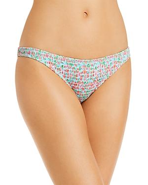 Solid & Striped The Rachel Smocked Floral Bikini Bottom