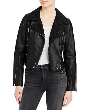 Paige Rooney Leather Moto Jacket