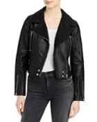 Paige Rooney Leather Moto Jacket