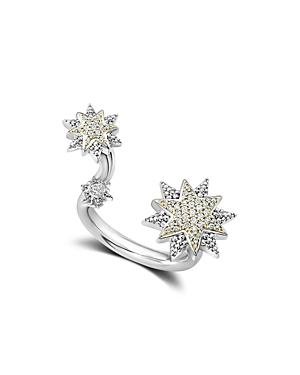 Lagos 18k Gold & Sterling Silver North Star Diamond Ring