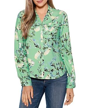 Belldini Floral Print Button Down Shirt