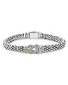Lagos 18k Gold And Sterling Silver Newport Knot Bracelet With Diamonds
