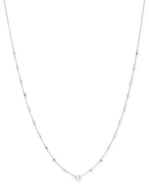 Aerodiamonds 18k White Gold Sophia Diamond 21 Stone Station Necklace, 18