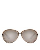 Elizabeth And James Reed Mirrored Aviator Sunglasses, 57mm