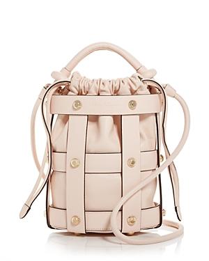 Salvatore Ferragamo Studded Leather Bucket Bag