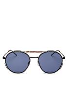 Dior Men's Brow Bar Round Sunglasses, 54mm