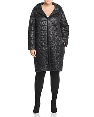 Eileen Fisher Plus Quilted Puffer Coat