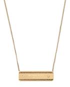 Michael Kors Signature Plaque Pendant Necklace, 16