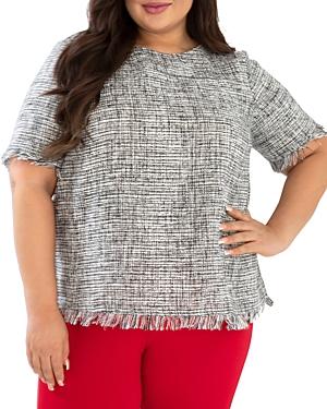 Maree Pour Toi Plus Tweed Top