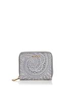 Furla Babylon Zip Around Lace Print Small Leather Wallet