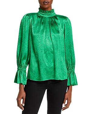 Alice And Olivia Launa Jacquard Blouse