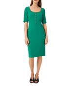 Hobbs London Veronica Button Front Sheath Dress