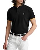 Polo Ralph Lauren Cotton Mesh Tipped Custom Slim Fit Polo Shirt