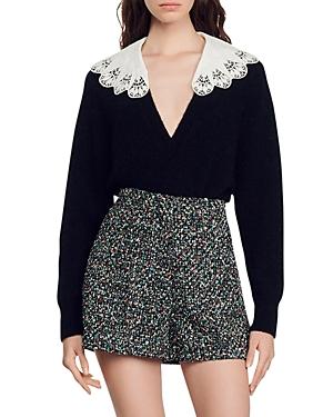 Sandro Space Tweed Shorts