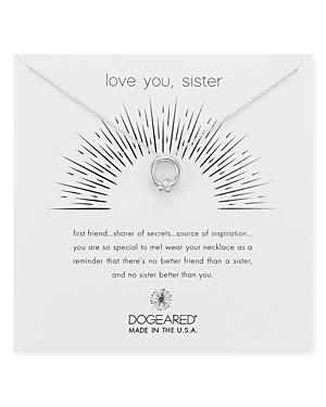 Dogeared Love You, Sister Necklace, 16