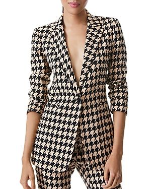 Alice + Olivia Breann Houndstooth Print Blazer