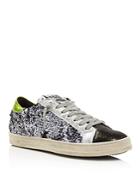 P448 Women's John Sequined Low Top Lace Up Sneakers