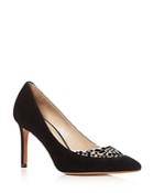 Tory Burch Delphine Embellished Pointed Toe High Heel Pumps