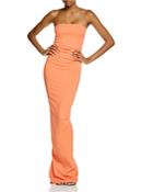 Nicole Bakti Strapless Ruffle Back Gown - 100% Bloomingdale's Exclusive