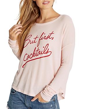 Wildfox Thermal Graphic Top